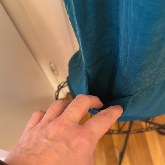 Dolan Teal Short Sleeve Dress-Sz L - Picture 3 of 7